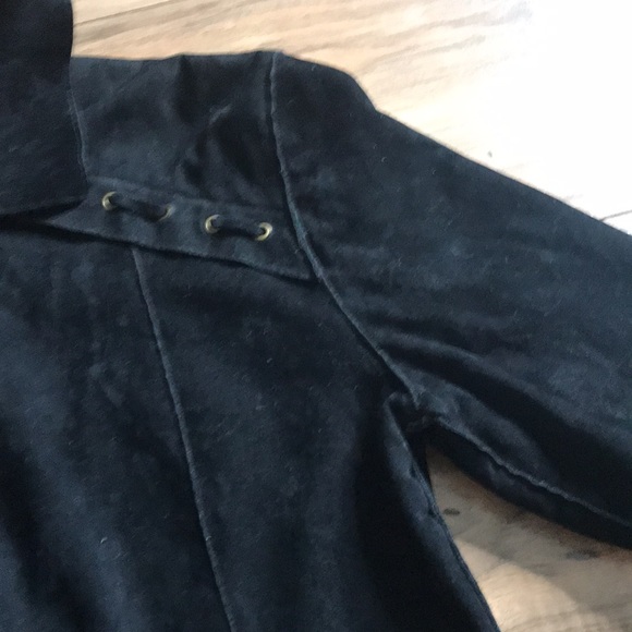 GABO black faux suede jacket size large - Picture 5 of 13